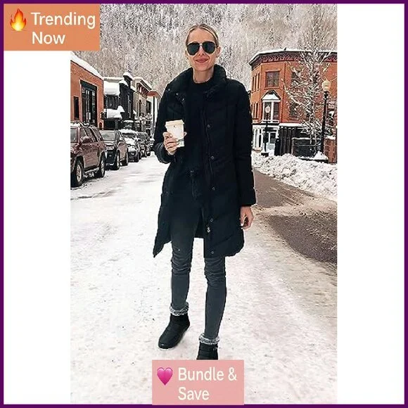 Waterproof Fur Lined Winter Snow Boots Women's Ankle Boots Non Slip